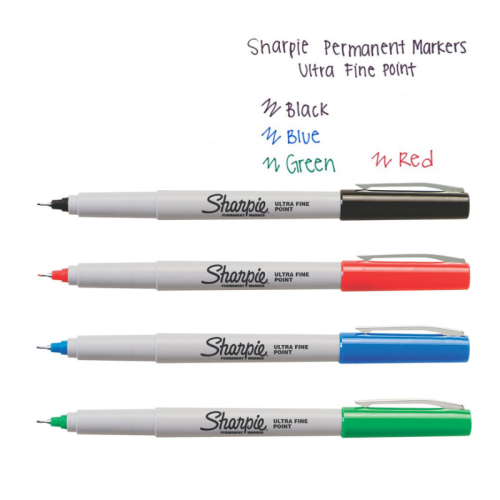 (12pcs Black) Sharpie 37002 Permanent Marker Ultra Fine Point Oi 2