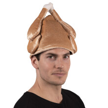 Kangaroo Plys Thanksgiving Day Roasted Kalkun Hat Tan