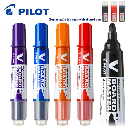 (Black Refill) Pilot Whiteboard Marker 2.3mm Medium Bullet Erasab 1