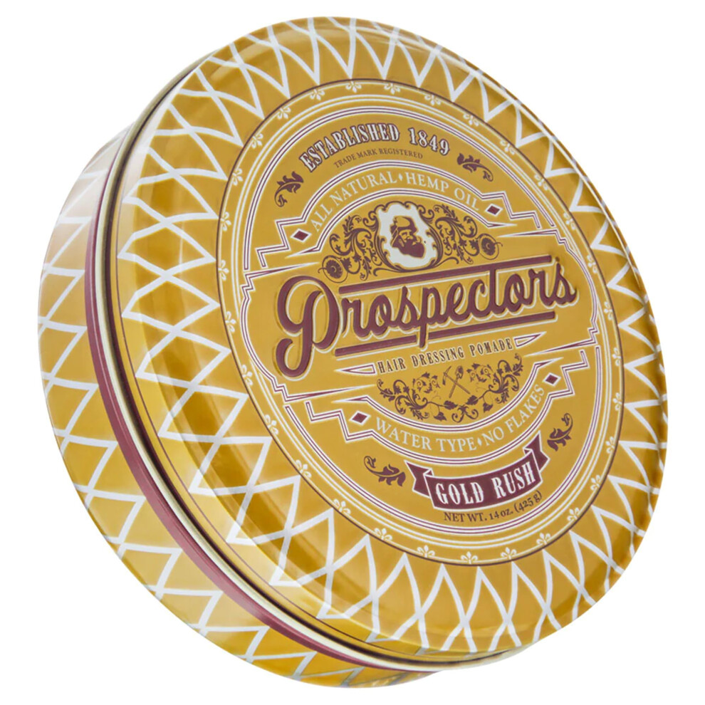 Prospectors Gold Rush Hair Pomade 14 Oz. Tin Can
