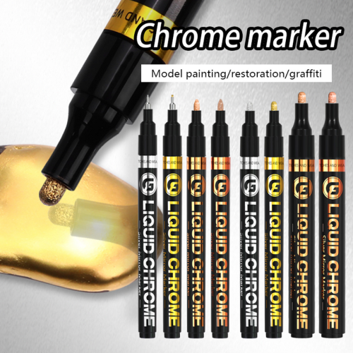 (1.0mm red gold) Electroplating Mirror Silver Liquid Reflective Pai 2