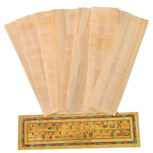 10 egyptisk papyrus papir tomme bogm?rker til kunstprojekter og skoler 7,2 x 2,0 tommer (5x18 cm) af CraftsOfEgypt