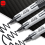 (black) 1PCS Marker Erasable Whiteboard Marker Large Capac 2