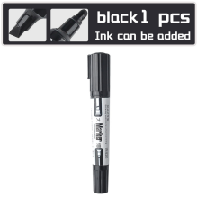 (black) 1PCS Marker Erasable Whiteboard Marker Large Capac
