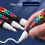 (2pcs 3M) POSCA White Marker Pen,PC-1M 3M 5M 8K 17K Acrylic 4