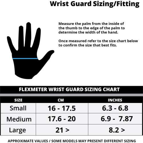 Demon United Flexmeter Double Sided Wrist Guards Integrated D3O Impact Technology (Medium) 2