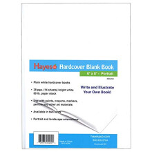 Hayes hardcover blanco boek wit 28 pagina's (14 vellen) 6""""B x 8""""H
