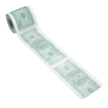 Geld toiletpapierrol badkamerweefsel nieuwigheid 100 dollarbiljet
