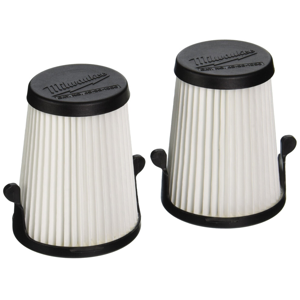 Milwaukee Genuine OEM 49-90-1950 3 filtres secs de rechange pour aspirateur compact M12 (lot de 2)