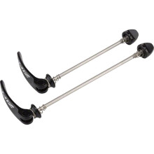 Zipp Speed Weaponry Tangente snelspanspiesset: 100 mm/135 mm schijfrem roestvrij staal zwart met zilveren logo