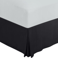 Fusta pat Queen Utopia Bedding - Volan moale cu pliuri cvadruple - Potrivire u?oara cu cadere croita de 16 inch - Rezistent la contrac?ie ?i la d