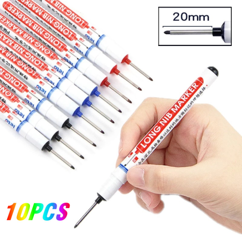 (10pcs green) 10Pcs Multi-Purpose 20mm Deep Hole Long Nib Head M 1