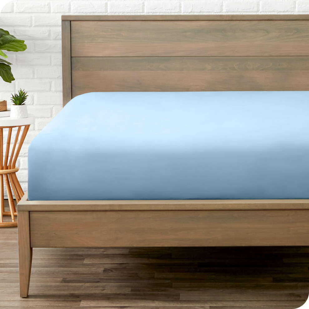 Drap-housse Bare Home King - Microfibre 1800 de qualit    sup   rieure - Ultra doux, infroissable - Poche profonde - Drap-housse King (King bleu clai