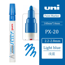 (1pc Light Blue PX20) 1 Piece of Japanese Px-20 Paint Pen Touch-up Pen