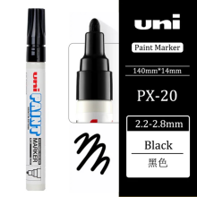 (1pcs Black PX20) 1 Piece of Japanese Px-20 Paint Pen Touch-up Pen