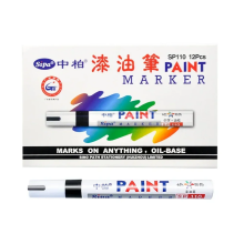 (black) 12 Colors Waterproof Car Paint Pen Auto Tyre Tire
