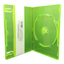 CheckOutStore (6) Premium standardn pouzdra na 1 disk DVD 14 mm (cir zelen)