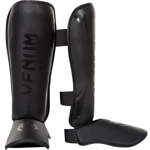 Venum Challenger Standup Shinguards, Black/Black, Medium 1
