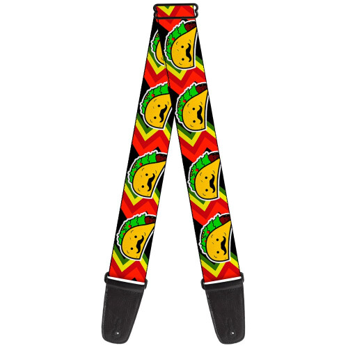Buckle-Down Guitar Strap Taco Man 2 Inches Wide