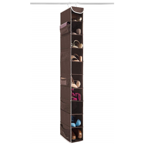 Over De Deur Schoenenorganizer Voor Kast Met Grote Diepe Zakken Smal Schoenenrek Voor Het Ophangen Van Laarzen Aan De Deur Zwart