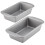 Farberware Conjunto de assadeiras para bolo de carne/antiaderente Farberware Bakeware dois cinza de 9 x 5 polegadas 1