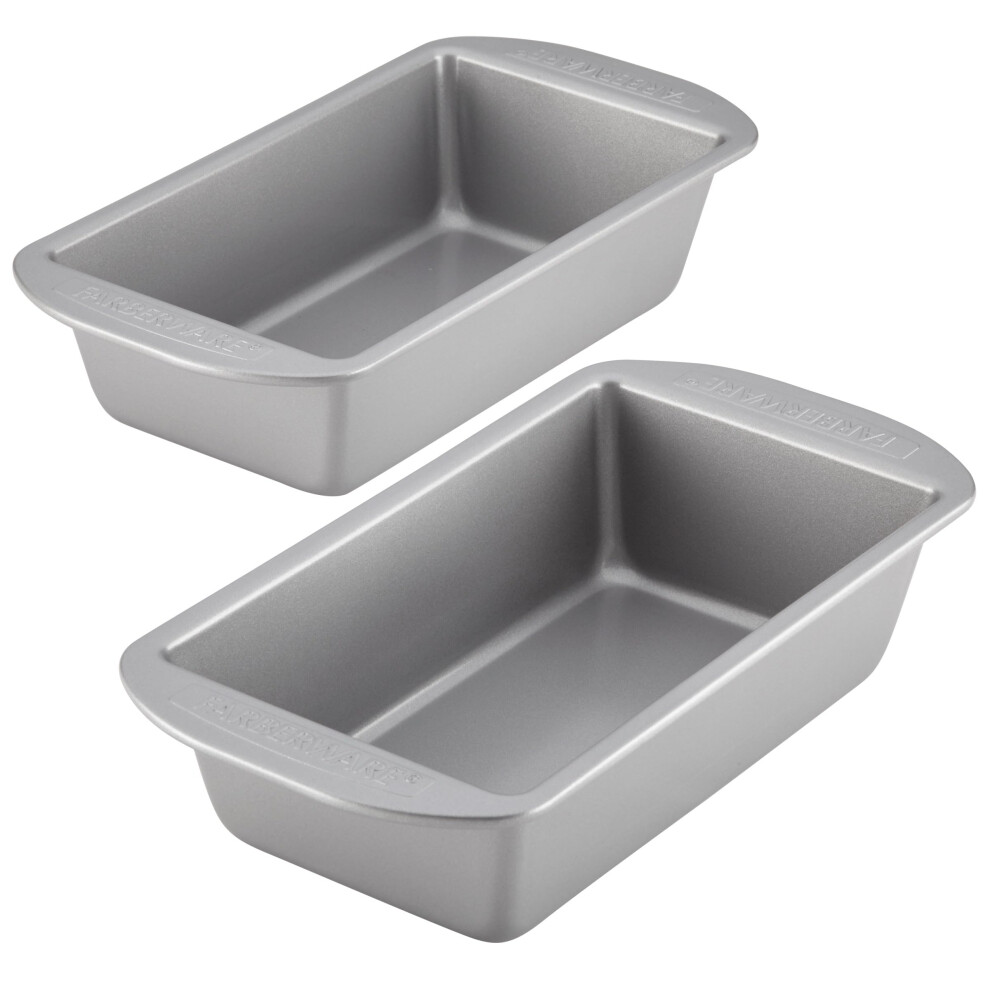 Farberware Bakeware Meatloaf/Nonstick Baking Loaf Pan Set Two 9-Inch