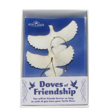 Turtle Dove Ornaments (Gift Boxed) Set of 2 / Durable Resin Doves/ One for You & a Friend/ As Seen in Home Alone