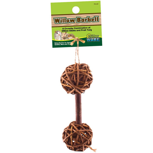 Ware Natural Woven Willow Small Pet Barbell Chew Small (Pachet de 5)