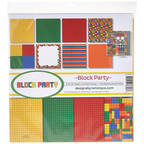 Kit de coleo Relembrar Block Party (BLP-200) 12 x 12 polegadas