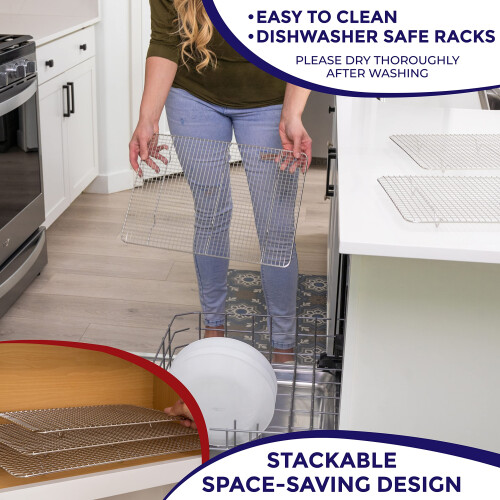 KITCHENATICS Σχάρα Ψησίματος Jelly Roll, Επαγγελματική Ανοξείδωτη Ράγα 2