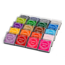 Lsushine Craft Ink Pad Stempler Partner DIY Farve 20 farver Rainbow Finger Ink pad til b?rn (pakke med 20)