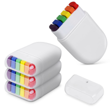 () 6 Color Washable Rainbow Face Body Painting Crayon