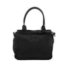 JuJuBe Be Classy Strukturierte multifunktionale Wickeltasche/Handtasche, Onyx-Kollektion, Schwarz