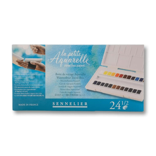 Σετ Ακουαρέλας Sennelier La Petite Aquarelle Σετ 24 Χρωμάτων Μισού Ταινιού Πολύχρωμο