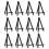 Eboot 12 stykker 6.25 tommer mini tr? display -staffeli sort 1