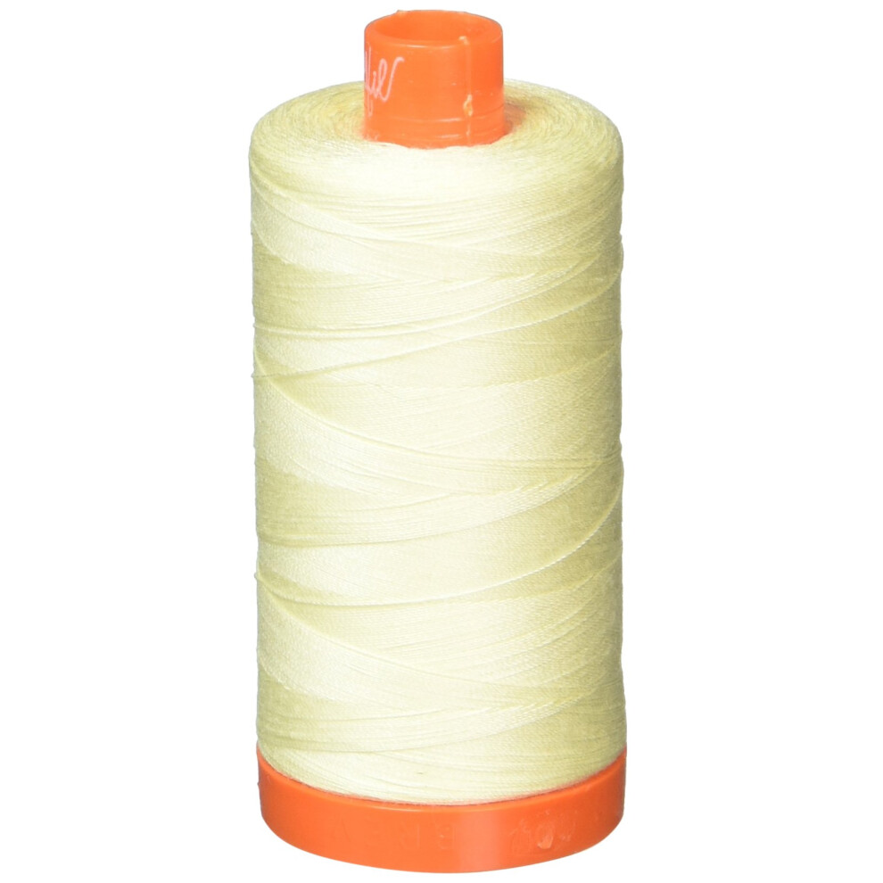 Bavlnen Nit Aurifil Mako, Pevn , 50 Wt, 1422 Yardov, Svetlo Citr Nov-image