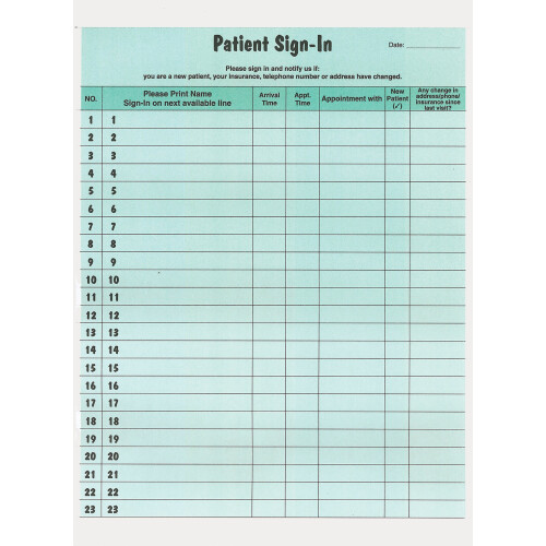 tabbies Confidential Record Book  Green (14532)  125 Pack 1