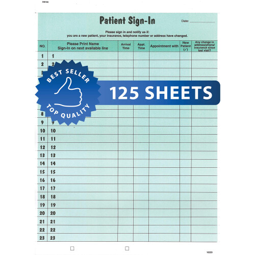 tabbies Confidential Record Book  Green (14532)  125 Pack