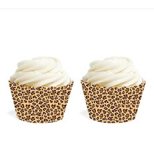 Andaz Press Birthday Cupcake kreet Leopard Cheetah Print 20 Pack Decor Koristeet kreet Cupcake Muffinssipaperitelineet Leopard Syntympivkorist