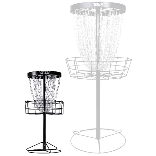 MVP Black Hole Mini 24-Chain Disc Golf Basket Target – Pro-Grade Mini Basket for Precision Putts (101-301-7006-010000) 1
