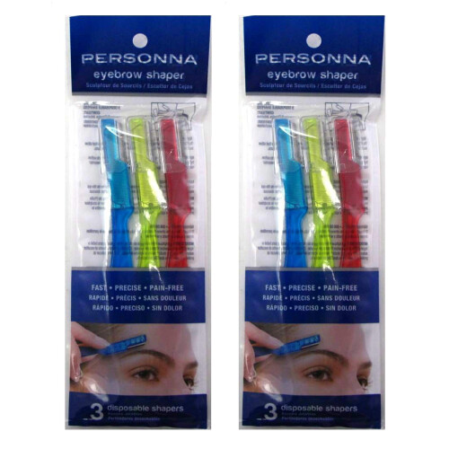PERSONNA Personna Eyebrow Shapers 3 Count (2-pack)
