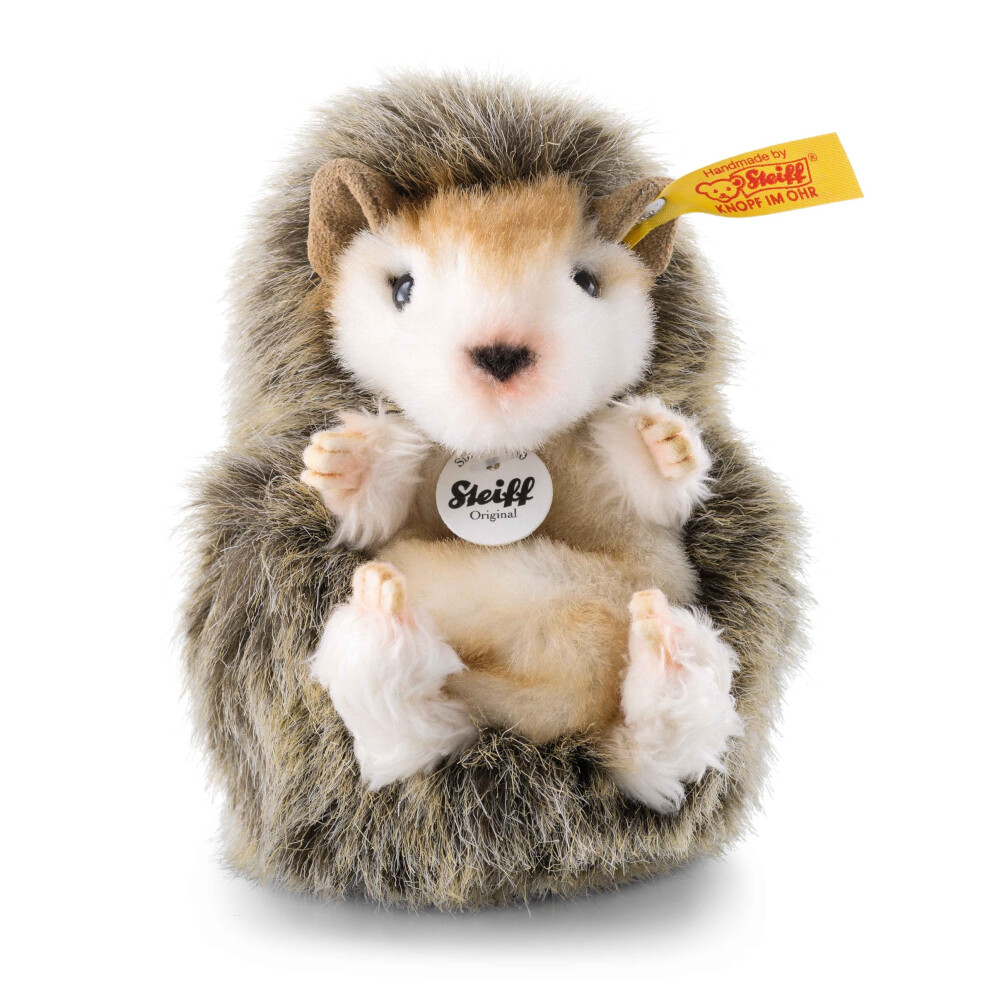 Steiff JOGGI Brown Baby Hedgehog  Cherished Heirloom Plush Toy  4 inches