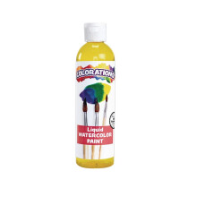 Tinta Líquida para Aquarela Colorations, 8 fl oz, Amarelo, Não Tóxica, Pintura, Crianças, Artesanato