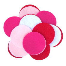 Playfully Ever After 3 tommer 30 stk filtcirkler farvekombinationspakke med lyser?d lyser?d r?d hvid