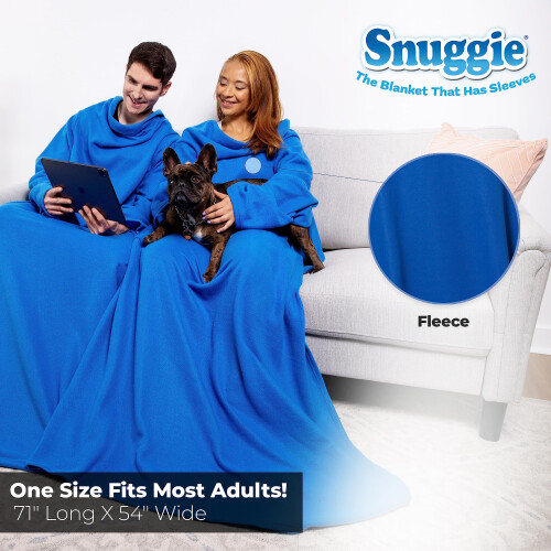 Snuggie- Το Πρωτότυπο Φορέσιμο Κουβέρτα Με Μανίκια, Ζεστό, Άνετο, Πολύ Μαλακό Φλις 1