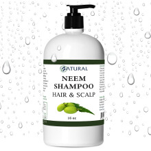 Zatural - Naked Neem - Shampooing Neem, Shampooing apaisant naturel pour le cuir chevelu (Shampooing 16 oz)