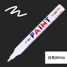 (White) 1pcs Waterproof Markers Pen Cars Wheel Tire Oily T