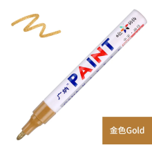 (Gold) 1pcs Waterproof Markers Pen Cars Wheel Tire Oily T
