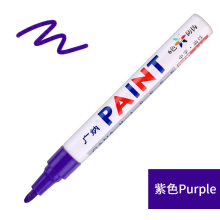 (Purple) 1pcs Waterproof Markers Pen Cars Wheel Tire Oily T