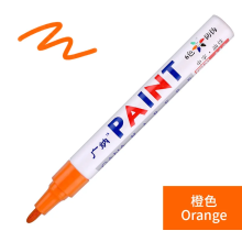 (Orange) 1pcs Waterproof Markers Pen Cars Wheel Tire Oily T
